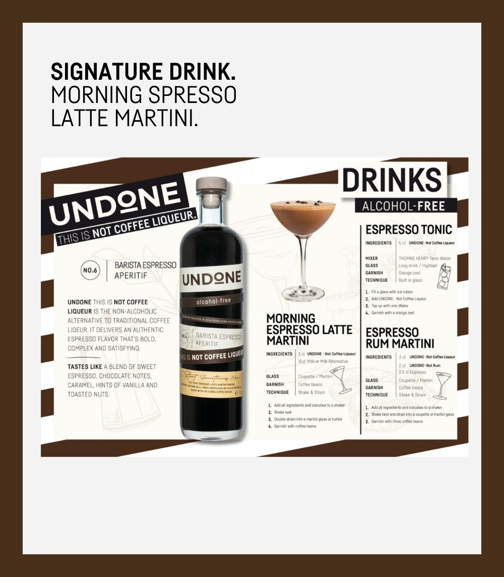 UNDONE NO. 6 BARISTA ESPRESSO APERITIF | NOT COFFEE LIQUEUR